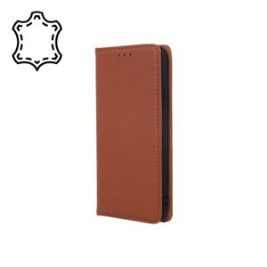 Puzdro Book Special Leather (koža) iPhone 13  - Hnedé