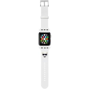 Karl Lagerfeld Choupette Head Řemínek pro Apple Watch 42/44mm White (pošk. balenie)