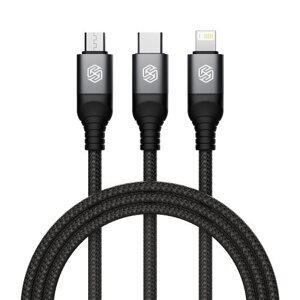 Nillkin Datový Kabel Swift Pro 3v1 1,5m Black