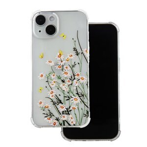 Puzdro Ultra Trendy Samsung Galaxy A25 5G, vzor jarné kvety 1 - transparentné
