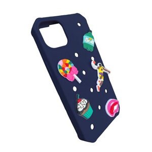 Puzdro Gadget iPhone 13/14/15 + 5 doplnkov - tmavo-modré