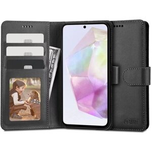 Puzdro Tech-Protect Wallet Book Samsung Galaxy A35 - čierne