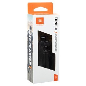 JBL T110 In-Ear Headset 3,5mm Black (Pošk. Balení)