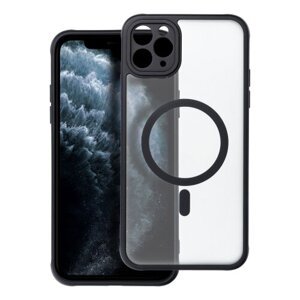 Puzdro Magsafe Matte Clear iPhone 11 Pro Max - čierne
