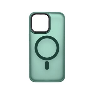 Sturdo plastové puzdro iPhone 12 Pro, zelené (Magsafe Frosted)