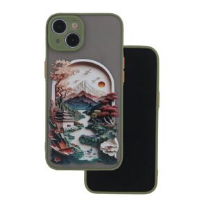 Puzdro Ultra Trendy TPU Samsung Galaxy A05s, vzor krajinka 1 - zelené