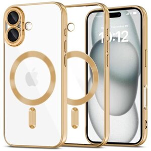 Puzdro Magsafe Shine iPhone 16 - zlaté