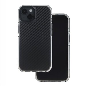 Puzdro Acrylic Carbon iPhone 16 Pro - čierne