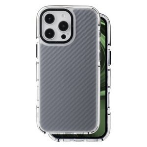 Puzdro Acrylic Carbon iPhone 16 Pro Max - čierne