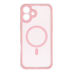 Puzdro Magsafe Matte Clear iPhone 14 Pro - svetlo-ružové