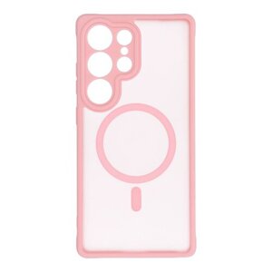 FULL MATTE MAG COVER case compatible with MagSafe for XIAOMI REDMI NOTE 14 PRO 5G jasny różowy