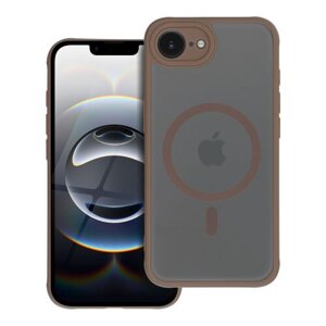Puzdro Magsafe Matte Clear iPhone 16e (SE 4 2025) - hnedé