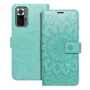 Puzdro Mezzo Book Xiaomi Redmi Note 10 Pro, vzor mandala - zelené
