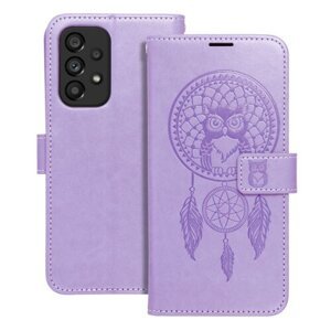 Puzdro Mezzo Book Samsung Galaxy A52 5G/A52 LTE ( 4G )/A52s 5G, vzor dreamcatcher - fialové