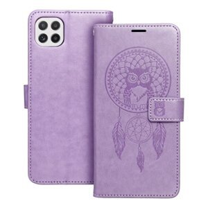 Puzdro Mezzo Book Samsung Galaxy A22 5G, vzor dreamcatcher - fialové