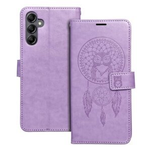 Puzdro Mezzo Book Samsung Galaxy A14 4G/A14 5G, vzor dreamcatcher - fialové