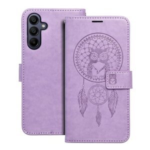 Puzdro Mezzo Book Samsung Galaxy A15 4G/A15 5G, vzor dreamcatcher - fialové
