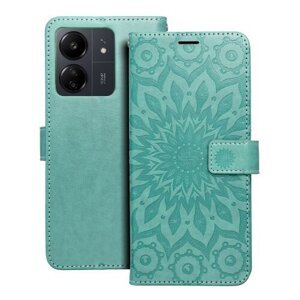 Puzdro Mezzo Book Xiaomi Redmi 13C/Poco C65, vzor mandala - zelené