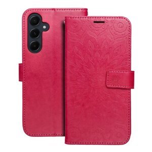 Puzdro Mezzo Book Samsung Galaxy A55 5G, vzor mandala - červené