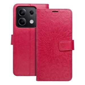 Puzdro Mezzo Book Xiaomi Redmi Note 13 5G, vzor mandala - červené