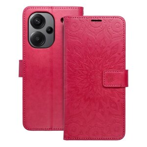 Puzdro Mezzo Book Xiaomi Redmi Note 13 Pro Plus 5G, vzor mandala - červené