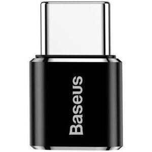 Adaptér Baseus microUSB/USB-C (F/M) - čierny