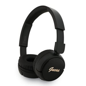 Guess Script Metal Logo Bezdrátová Sluchátka Black