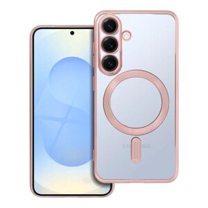 ELECTRO MAG COVER case compatible with MagSafe for SAMSUNG S25 rose gold
