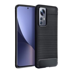 Puzdro Carbon Lux TPU Realme 12 Plus 5G - čierne
