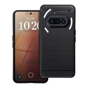 Puzdro Carbon Lux TPU Nothing Phone 3A - čierne