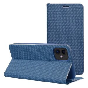 Puzdro Luna Book Carbon iPhone 17 - modré