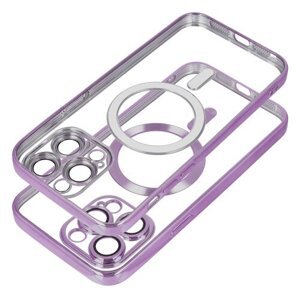 Puzdro Magsafe Shine iPhone 17 Pro Max - tmavo-fialové