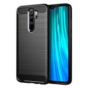 Puzdro Carbon Lux TPU Xiaomi Redmi Note 8 Pro - čierne