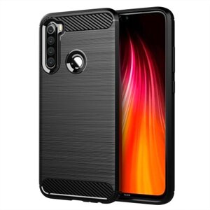 Puzdro Carbon Lux TPU Xiaomi Redmi Note 8T - čierne