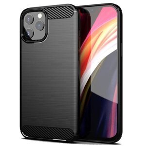Puzdro Carbon Lux TPU iPhone 15 - čierne