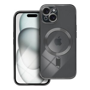 Puzdro Magsafe Shine iPhone 15 - čierne
