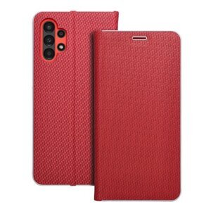 Puzdro Luna Book Carbon Samsung Galaxy A13 4G - červené